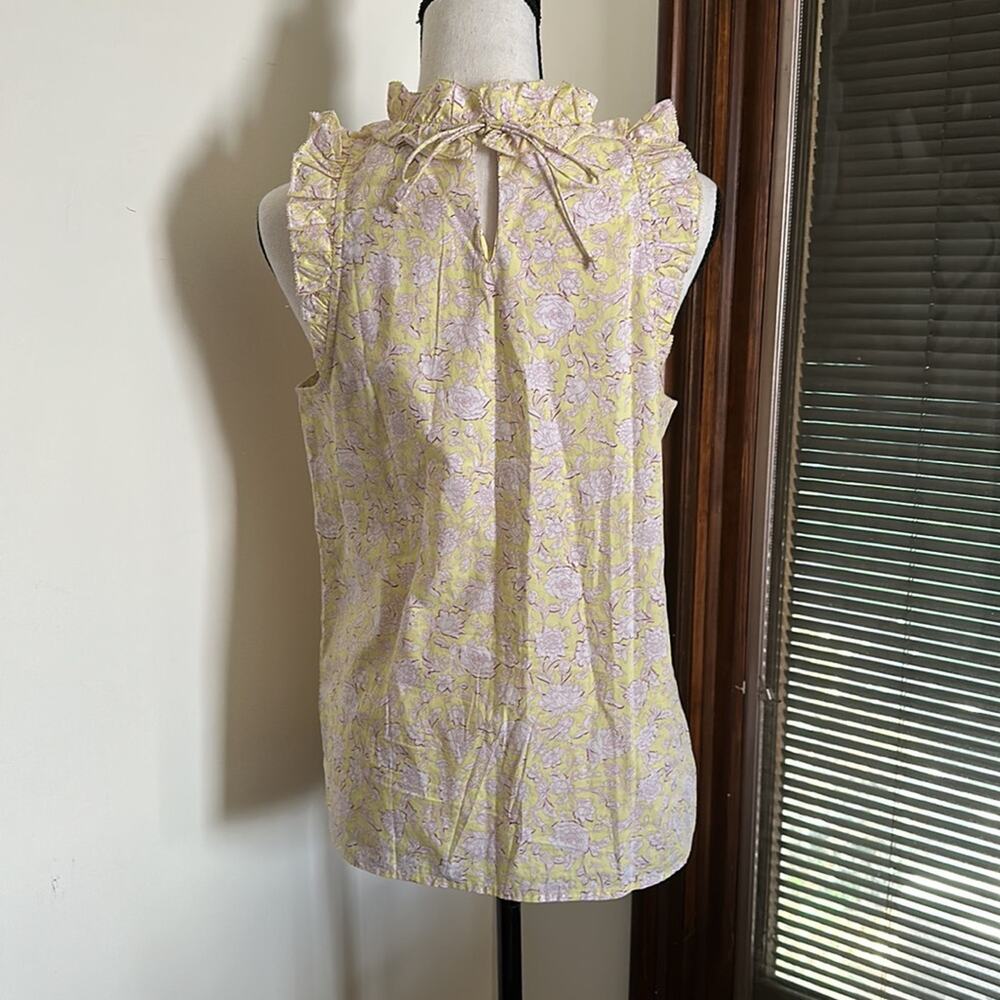 J. Crew | Ruffle Trim Top in Rose Vine Size XS - Picture 5 of 10
